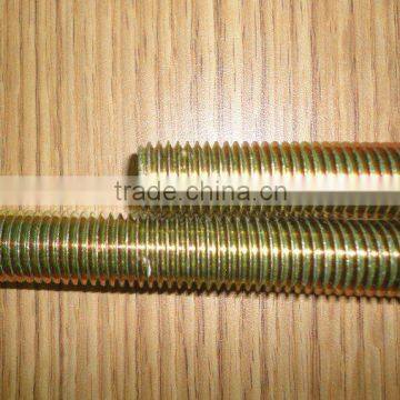 zinc plated-yellow threaded rod