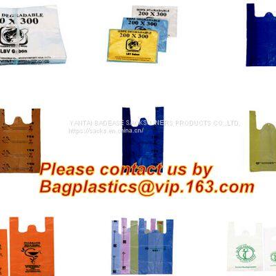 PBAT PLA Cornstarch Grocery Shopping Bag Vest Carrier, Singlet Handle Handy Killeen Bags Sacks Packaging Produce Roll photo-2