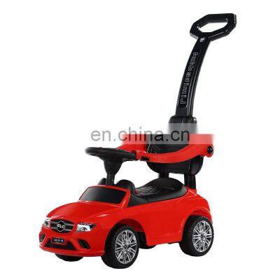 China Luxury Convertible Kids 4 in 1 Ride On Push Car with handle and Rocking Chair and surrounds protected baby swing car