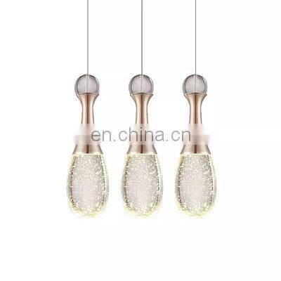 Modern E27 Hanging Lamp High Modern Large Luxury Crystal Cup Glass Ball Pendant Light