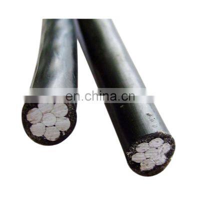 IEC ASTM DIN Standard Duplex Service Drop 2 Core 35mm Abc Cable Xlpe Insulated Overhead Power Transmission Power Cable