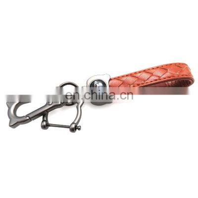 Custom Design Your Own Logo Leather Key Ring Leather Keychain