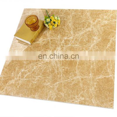 24''x24'' Light Coffee Color Porcelain Polished Foshan Ceramic Glazed Floor Tile