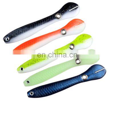 JOHNCOO 10cm 6g Loach Plastic Soft Bait Vivid Bionic Soft Fishing Lure with Eyelet Hole 10pcs/box