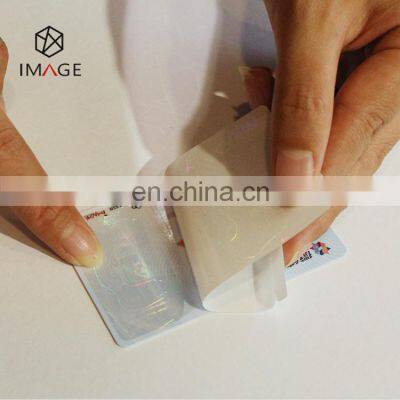 Self Sticky Transparent Hologram ID Overlay, Can be Applied Manually photo-3
