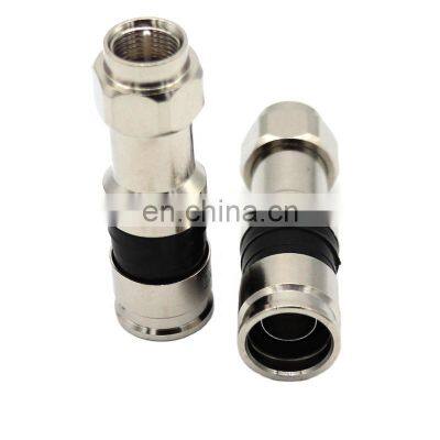 F male Compression Copper Waterproof RG11 F Plug Male compress conector RF Connector