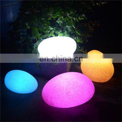 Lawn Yard Patio Driveway Walkway Outdoor Solar Power Waterproof Decorative Pebbles Patio Solar Led Ball Sphere Stone Light Lamp