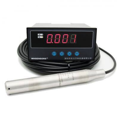 Submersible level sensors for deep well water level