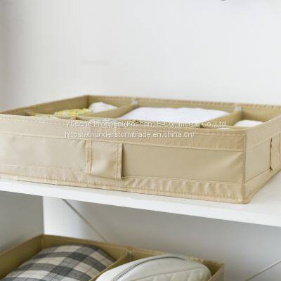 Customized Wardrobe Bra Divider Organizer Foldable Closet Fabric Storage Boxes Underwear Socks Drawer Organizers photo-3