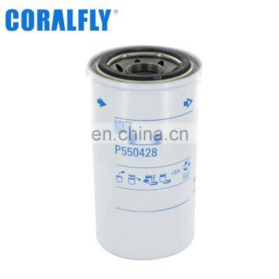 High Quality Truck Excavator Lube Oil Filter P550428