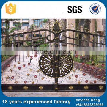 Green Product Galvanized Used Wrought Garden Iron Gate For Sale photo-2