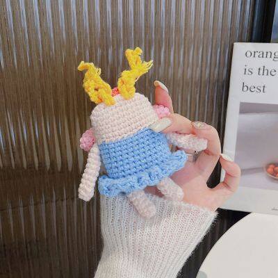 Earphone Case for Apple AirPods 2 Pro Knitted Cartoon Chain Headset Charging Box Cute Soft Cover for Air Pods 3 photo-5