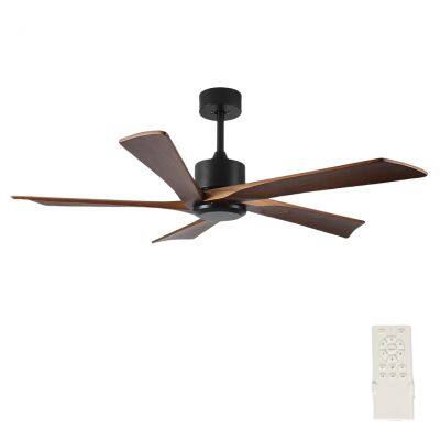 52inch Ceiling Fan With Solid Wood Blades Remote Cotroller Ceiling Fan With Light photo-3