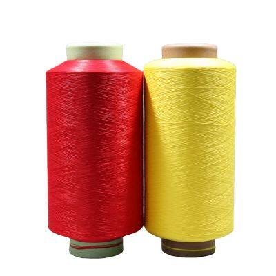 Micofiber Yarn Polyester DTY 300D/576F S+Z Dope Dyed Colors for Chenille Yarn Producing photo-4