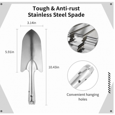 Soil Sifter Stainless Steel Riddle Sieve Set for Gardening With 5 Sizes 8