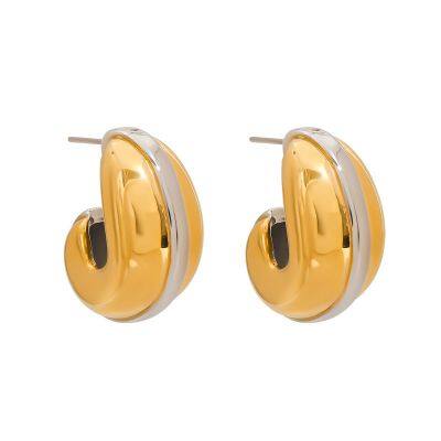 Trendy Stainless Steel Jewelry Set: Necklace and Earrings for Wholesale photo-3