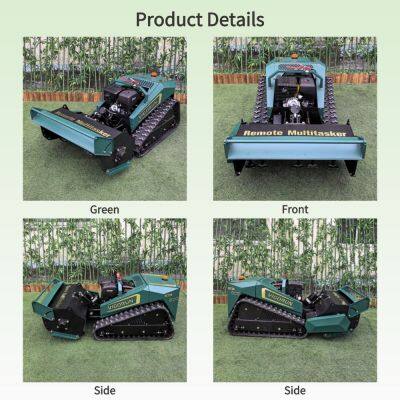 Rubber Track Crawler Multitasker 9Kw Gasoline Engine Remote Control With Hammer Flail for Agriculture Use photo-2