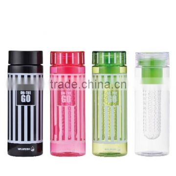 plastic fruit juice infuser water bottle