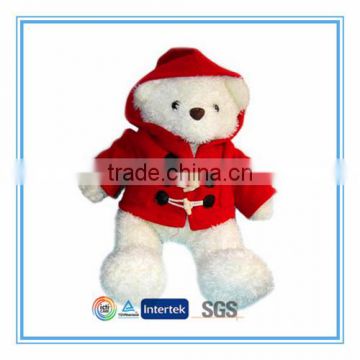 Plush animal with hat scarf and glove