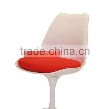 Tulip Chair With Fabric Cushion, Classic Top Quality Tulip Chairs Replica Dining Chair With Cushion