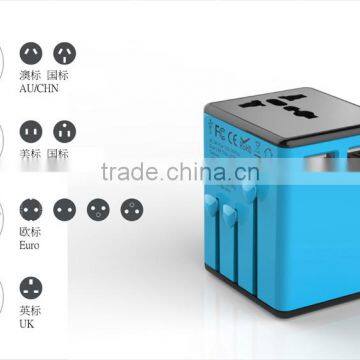 Output 5V 2.1A World Travel Universal Plug Power Outlet Adapter Dual USB Charger AU/US/UK/EU photo-5