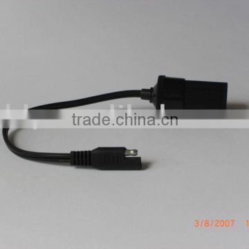 UL SPT-2 18AWG cable with Female plug and 2 pole SAE plug Power cable