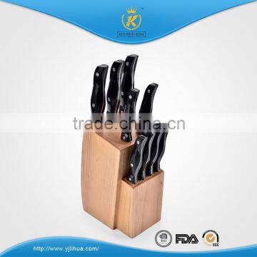 KITCHEN KING ABS Handle Chef/slicer/bread/utility/paring Knife Set With Wooden Block photo-2