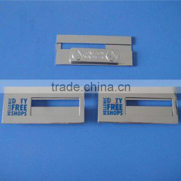 high quality uniform custom logo brand name plates