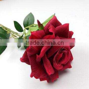 GIGA wholesale big open red silk flower rose                        
                                                                                Supplier's Choice