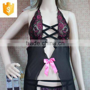 Sexy Nightwear Babydoll,fashion Lingeries Sets Mesh Lace Material Nightwear photo-2