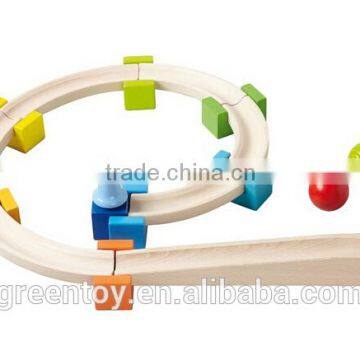 Wooden block toy for kids Ball Track Set