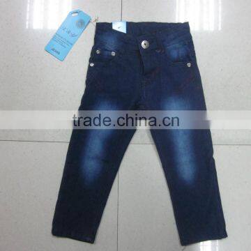 Kids cheap garment stocklot in China jeans