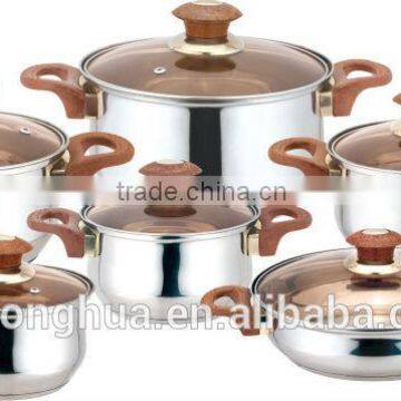 12 PCS stainless steel colour cookware set