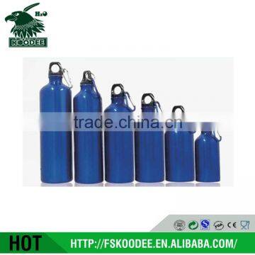 BSCI Factory Promotional Aluminum Water Bottle/ Aluminum Drinking Bottle With Carabiner/ Aluminum Sport Drink Bottle