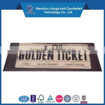 Custom roll design elegance party ticket golden ticket & gold foil tickets