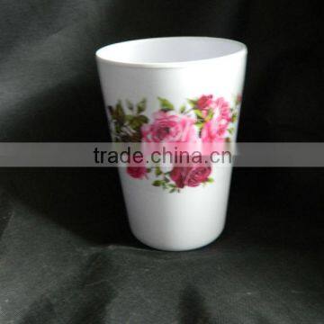 Plastic melamine cups and mugs