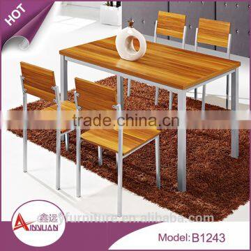 Dining room furniture new model four seaters short leg dining table and chairs set