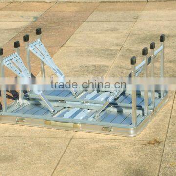 MDF Top Folding Aluminum Picnic Table Foldable Table and Chairs photo-5