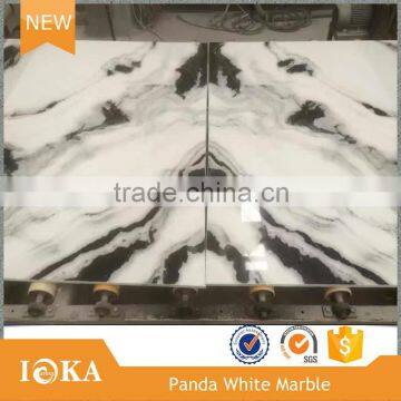 China Supplier Sale Panda White Marble Slab for Bathroom Wall