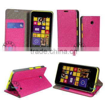 Fancy Flip Leather Case Cover For Nokia Lumia 630 , Book Style Case