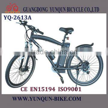 2016 latest hot selling electric bicycle/mountain bike with lithium battery /YQ-M2613A