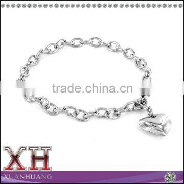 Most popular design 925 sterling silver heart bracelet