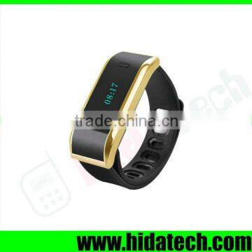 Hot selling smart wristband calories pedometer metal wristband for iphone 6