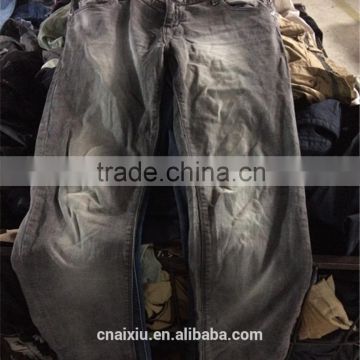 Cheaper hot sale second hand clothing men jean pants wholesale