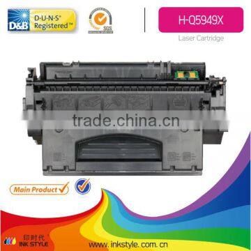 compatible toner cartridges q5949x for hp black colour China