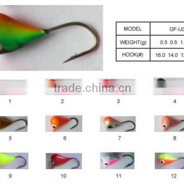 Top quality rain drop ice fishing jigs