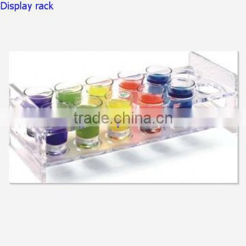 Clear acrylic display rack with 24 holes