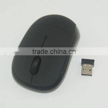 2.4G Wireless gift mouse with mini receiver for computer in black color