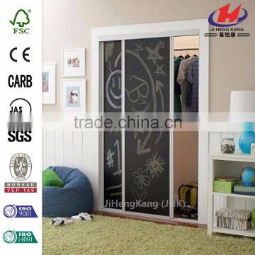 JHK-F01 Wall Dividers Double Flush Office Door Track Interior Door