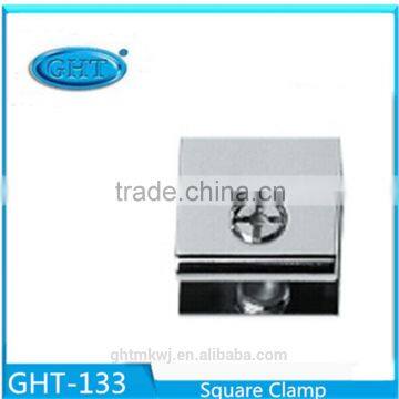 Alibaba Website Glass Shelf Clips Square Clamp